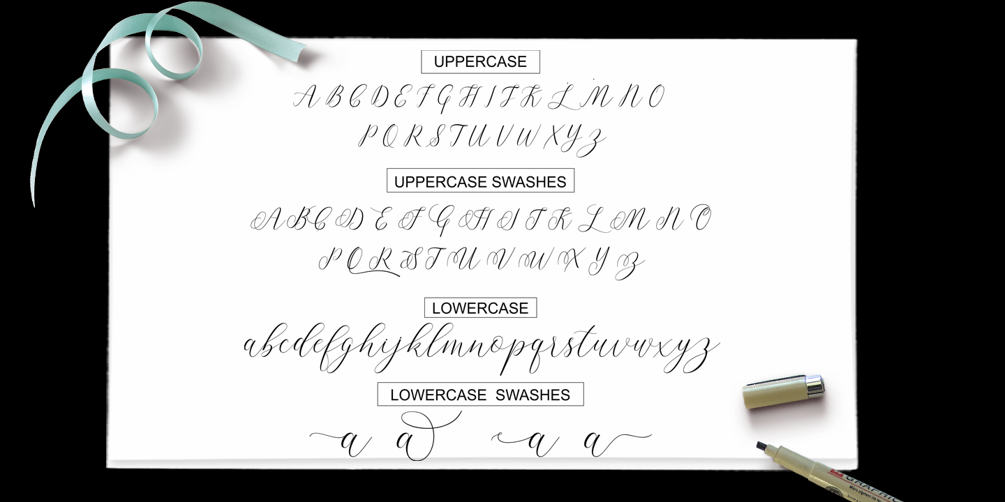 Пример шрифта Lindage Script Regular